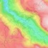 Mappa topografica Pons, altitudine, rilievo