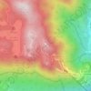 Mappa topografica Monte Vergine, altitudine, rilievo