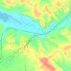 Mappa topografica Denver, altitudine, rilievo