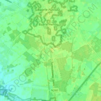 Mappa topografica Schaluinen, altitudine, rilievo