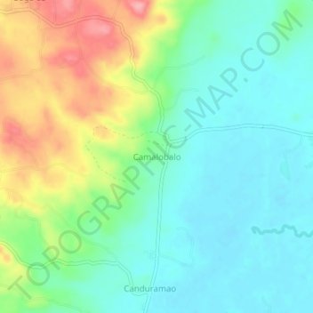 Mappa topografica Camalobalo, altitudine, rilievo