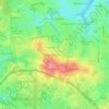 Mappa topografica Hudson Acres, altitudine, rilievo