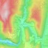Mappa topografica Les Jarrands, altitudine, rilievo