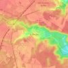 Mappa topografica Auffargis, altitudine, rilievo