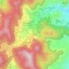 Mappa topografica Bokyod, altitudine, rilievo