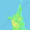 Mappa topografica Portivy, altitudine, rilievo