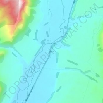 Mappa topografica Garston, altitudine, rilievo