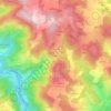 Mappa topografica Alliandre, altitudine, rilievo