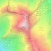 Mappa topografica Mont Pourri, altitudine, rilievo