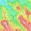 Mappa topografica Gagnon, altitudine, rilievo
