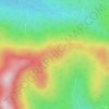 Mappa topografica Kibby Mountain, altitudine, rilievo