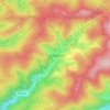 Mappa topografica Günsterode, altitudine, rilievo