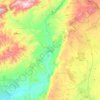 Mappa topografica Afrin, altitudine, rilievo