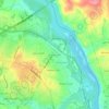 Mappa topografica Gaines Court, altitudine, rilievo