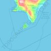Mappa topografica Isla Beata, altitudine, rilievo