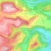 Mappa topografica Roussat, altitudine, rilievo