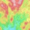 Mappa topografica Beaumont-du-Lac, altitudine, rilievo