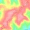 Mappa topografica Ohio River Headwaters and Hydrological Headwaters of the Mississippi River, altitudine, rilievo