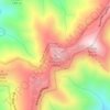 Mappa topografica Craggy Pinnacle, altitudine, rilievo