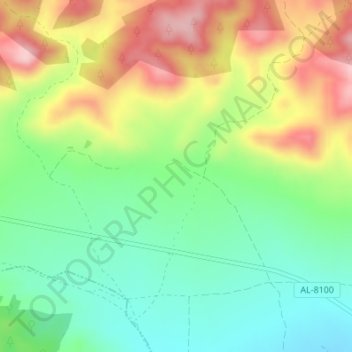 Mappa topografica El Burrueco, altitudine, rilievo