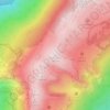 Mappa topografica Le Reculet, altitudine, rilievo