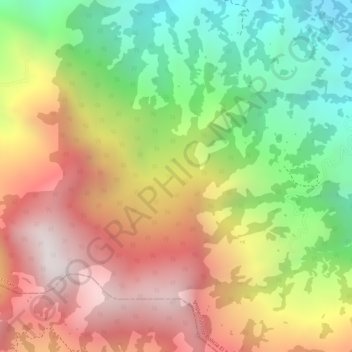 Mappa topografica Mundo Nuevo, altitudine, rilievo