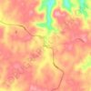 Mappa topografica Hestand, altitudine, rilievo