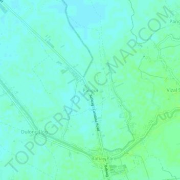 Mappa topografica Paligui, altitudine, rilievo