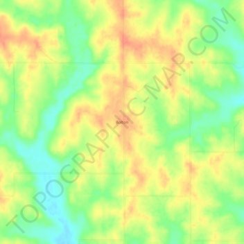Mappa topografica Bolton, altitudine, rilievo