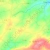 Mappa topografica La Roulandière, altitudine, rilievo