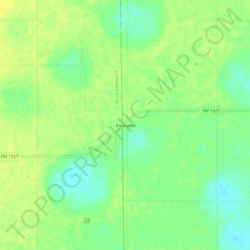 Mappa topografica Estacado, altitudine, rilievo