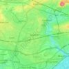Mappa topografica Southall, altitudine, rilievo