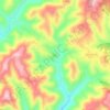 Mappa topografica Futa, altitudine, rilievo