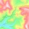 Mappa topografica Los Andes, altitudine, rilievo