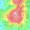 Mappa topografica Clee Burf, altitudine, rilievo