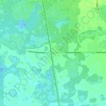 Mappa topografica Ona, altitudine, rilievo