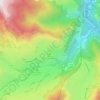 Mappa topografica Lescun, altitudine, rilievo