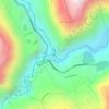 Mappa topografica Union de los rios Chambo y Patate, altitudine, rilievo