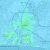 Mappa topografica Emden, altitudine, rilievo
