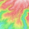 Mappa topografica Palays, altitudine, rilievo