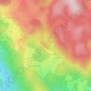 Mappa topografica Puy Monteil, altitudine, rilievo
