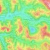 Mappa topografica Miramont, altitudine, rilievo