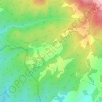 Mappa topografica La Quiete, altitudine, rilievo