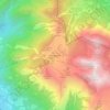 Mappa topografica Piani di Bobbio, altitudine, rilievo