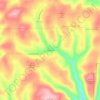 Mappa topografica Germania, altitudine, rilievo