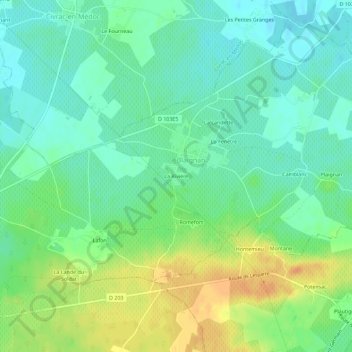 Mappa topografica La Rivière, altitudine, rilievo