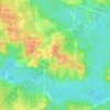 Mappa topografica Dorcas, altitudine, rilievo
