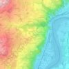 Mappa topografica Le Bardoux, altitudine, rilievo