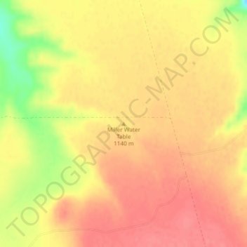 Mappa topografica Miller Water Table, altitudine, rilievo