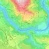 Mappa topografica Grésin, altitudine, rilievo